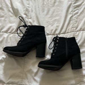 Lace up booties